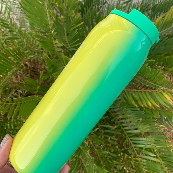 Starbucks Ombre Stainless Water Bottle Tumbler Green Orange Cup 20oz New 2022 - Picture 8 of 17